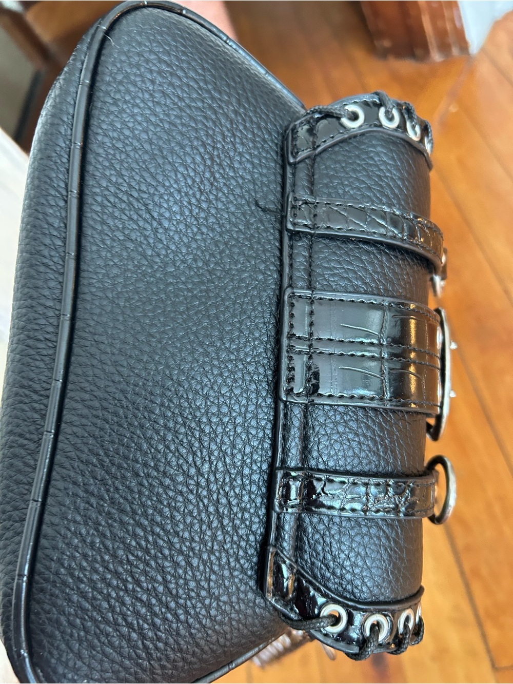 Urban outfitters black Silence + Noise Jade Laced Rivet Bag - Picture 8 of 8